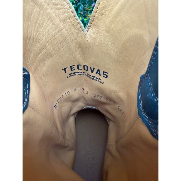 Tecovas The Midland Square Toe Cowboy Boots Shoes Bovine Leather Western Mens 7D